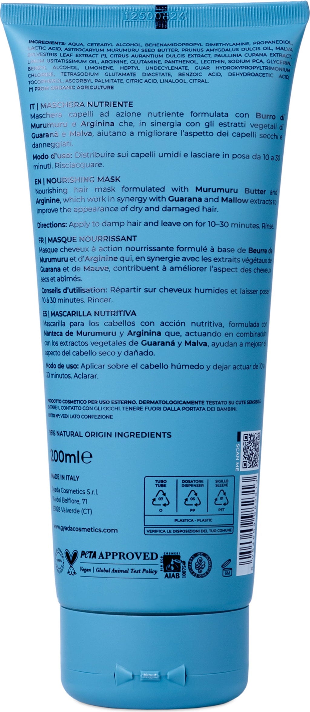 Gyada Cosmetics Nourishing & Restructuring Hair Mask - 200 ml