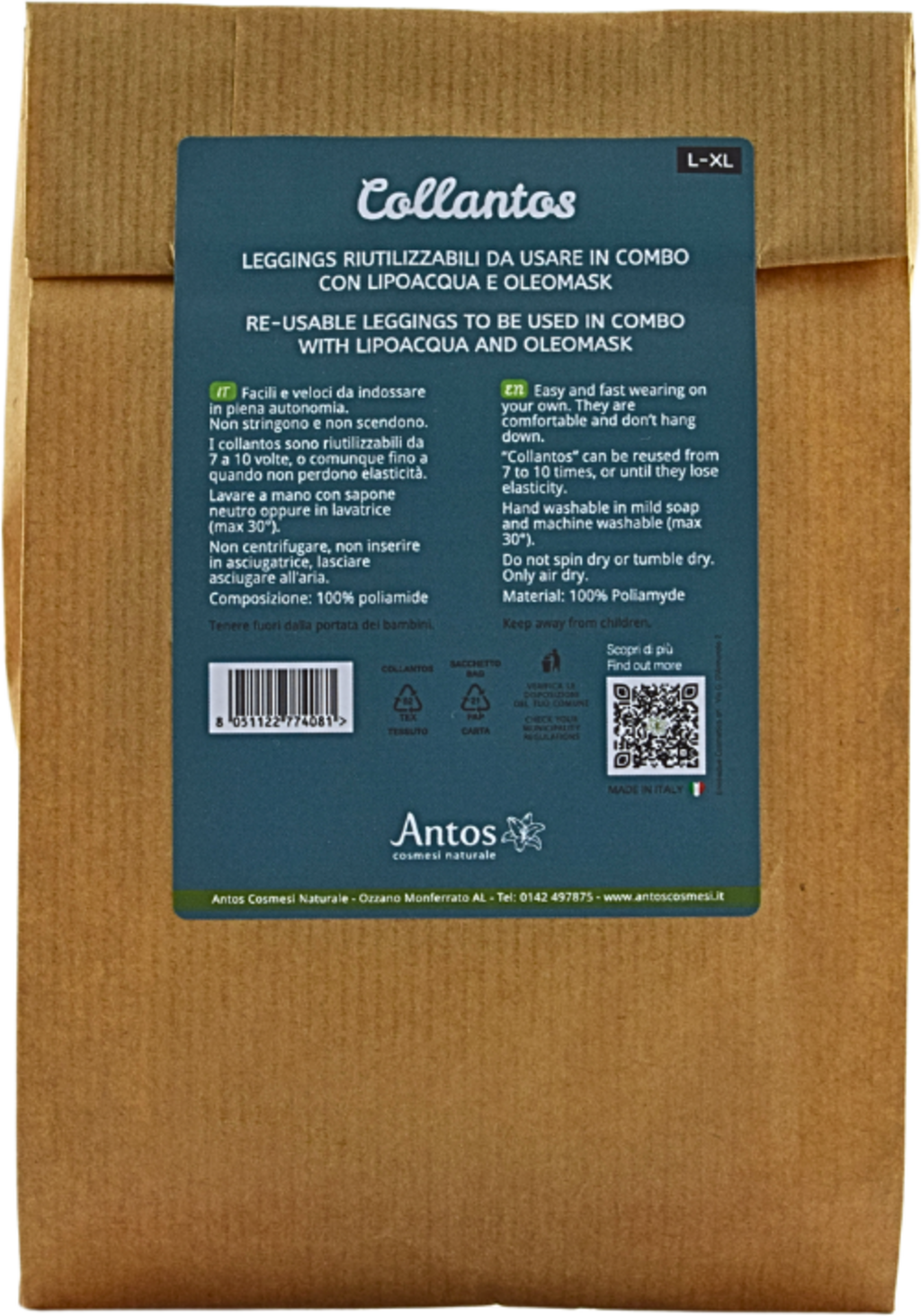 Collantos Reusable Leggings for Wraps - L/XL