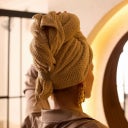 Veganboost Asciugamano per Capelli - Sandstone