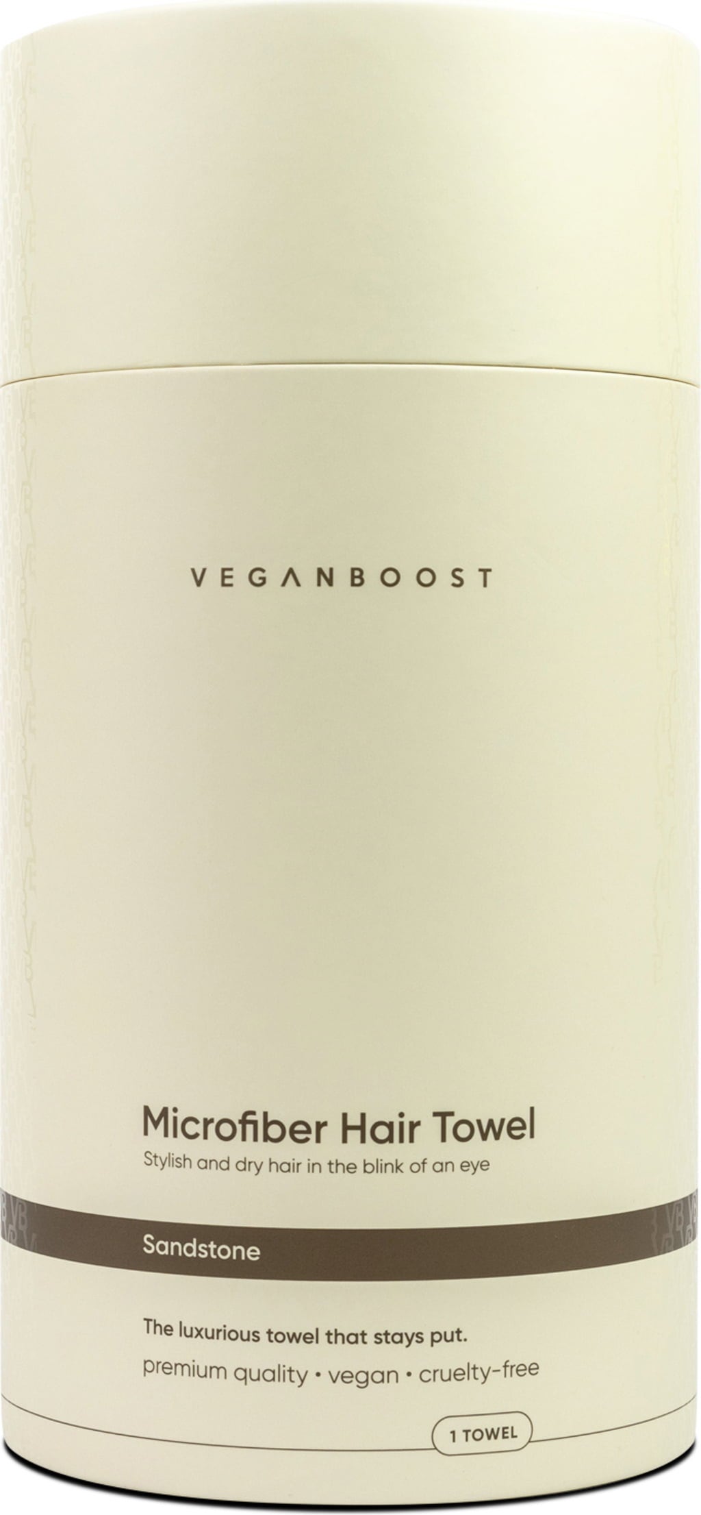 Veganboost Asciugamano per Capelli - Sandstone