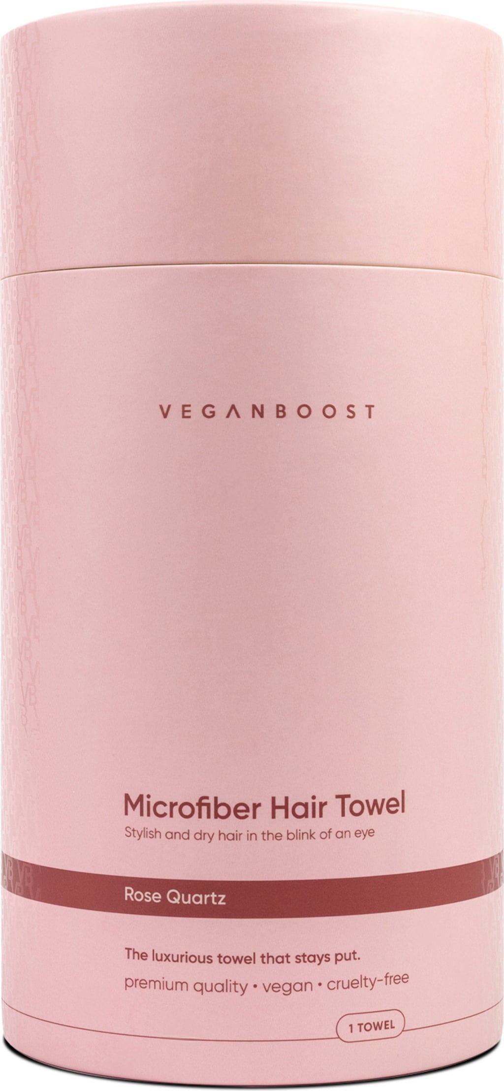 Veganboost Serviette pour Cheveux - Rose Quartz