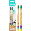 happybrush Junior Bamboo Manual Toothbrush - Agnes