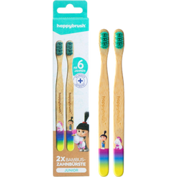 happybrush Junior Bamboo Manual Toothbrush - Agnes - 1 Pc