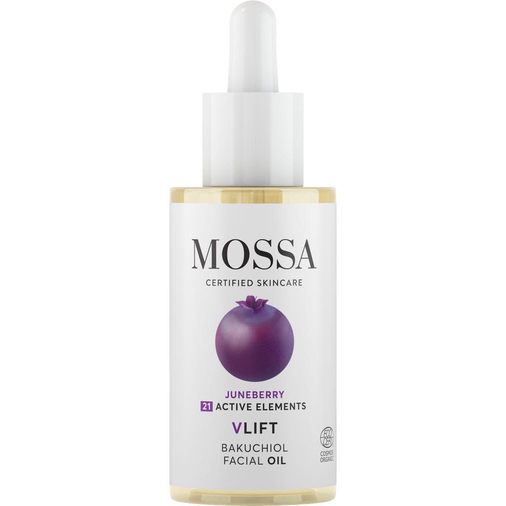 MOSSA V-Lift Bakuchiol Facial Oil, 30 ml - Ecco Verde Online Shop