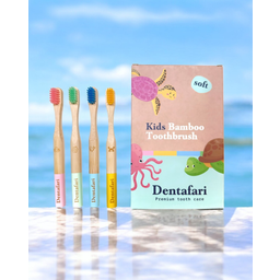 Dentafari Bambus Kinder Zahnbürste 4er Set - 1 Set