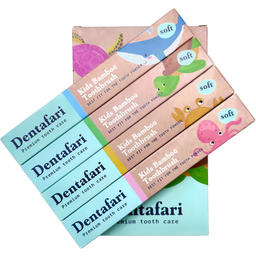 Dentafari Bambus Kinder Zahnbürste 4er Set - 1 Set