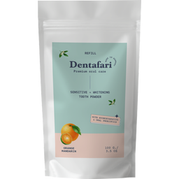 Dentafari Orange & Green Tangerine Toothpowder - 100 g