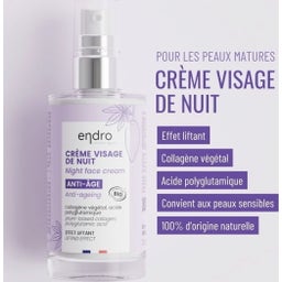 endro cosmétiques Crème de Nuit Régénérante Anti-Âge - 50 ml