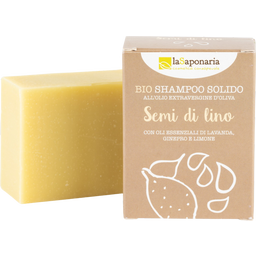 La Saponaria Champú Sólido con Aceite de Lino - 100 g