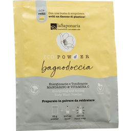 EcoPowder Refill suihku- ja kylpygeeli mandariini ja C-vitamiini - 25 g