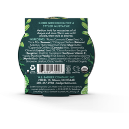 Badger Balm Cera para el Bigote - 21 g