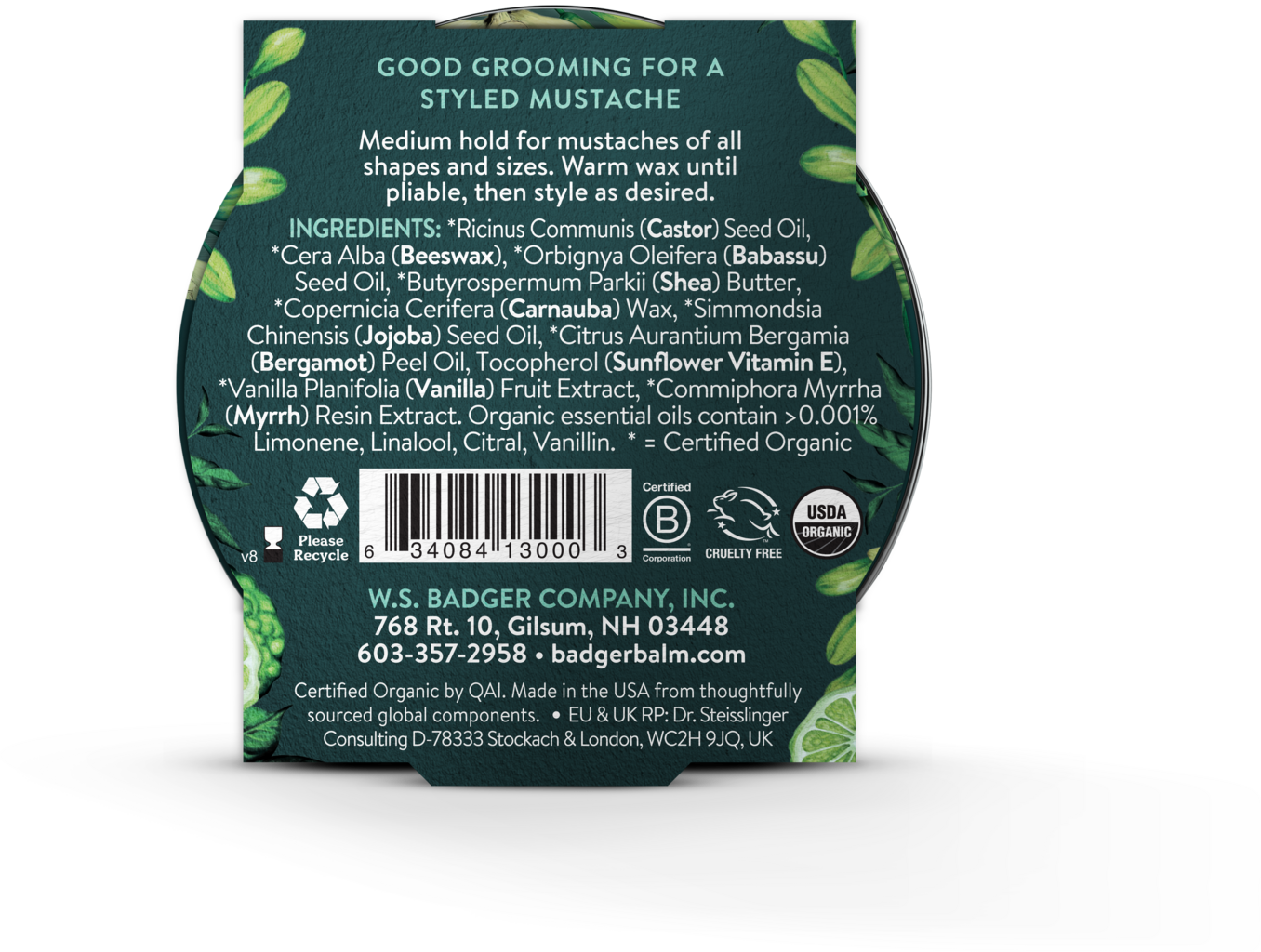 Badger Balm Mustache Wax - 21 g