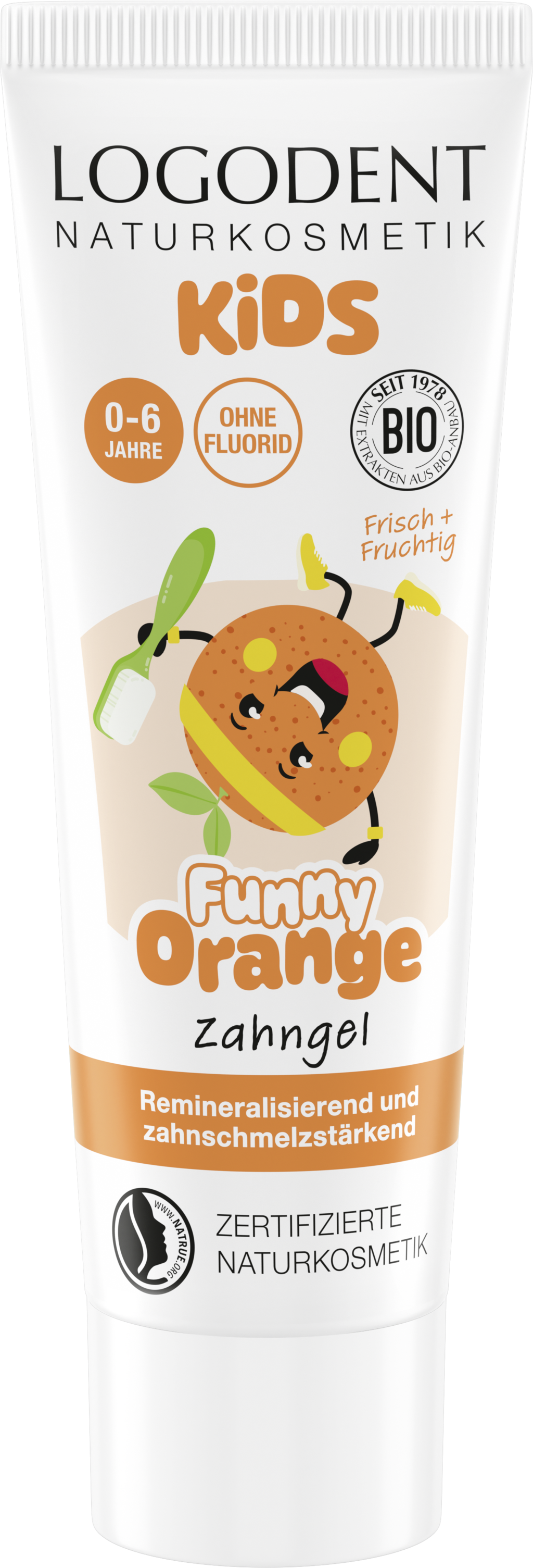 LOGONA Kids Funny Orange Toothpaste - 75 ml
