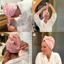 lotta curls Haarhanddoek - pink