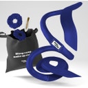 lotta curls Satin Cotton Curl Headband Set  - Blue