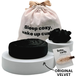 lotta curls Lockenband Original Velvet Set - Royal Black