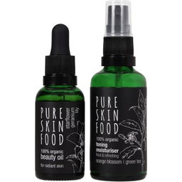 PURE SKIN FOOD Organic Skincare Set For Radiant Skin - 1 setti