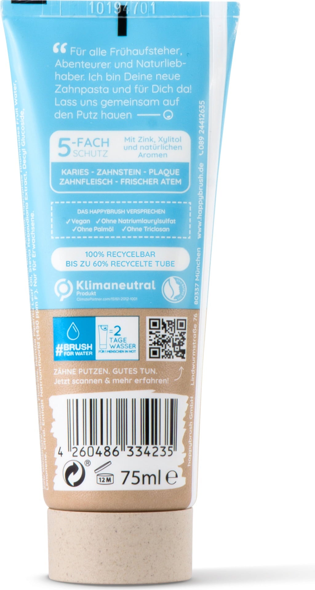 happybrush SuperFresh Toothpaste - 75 ml