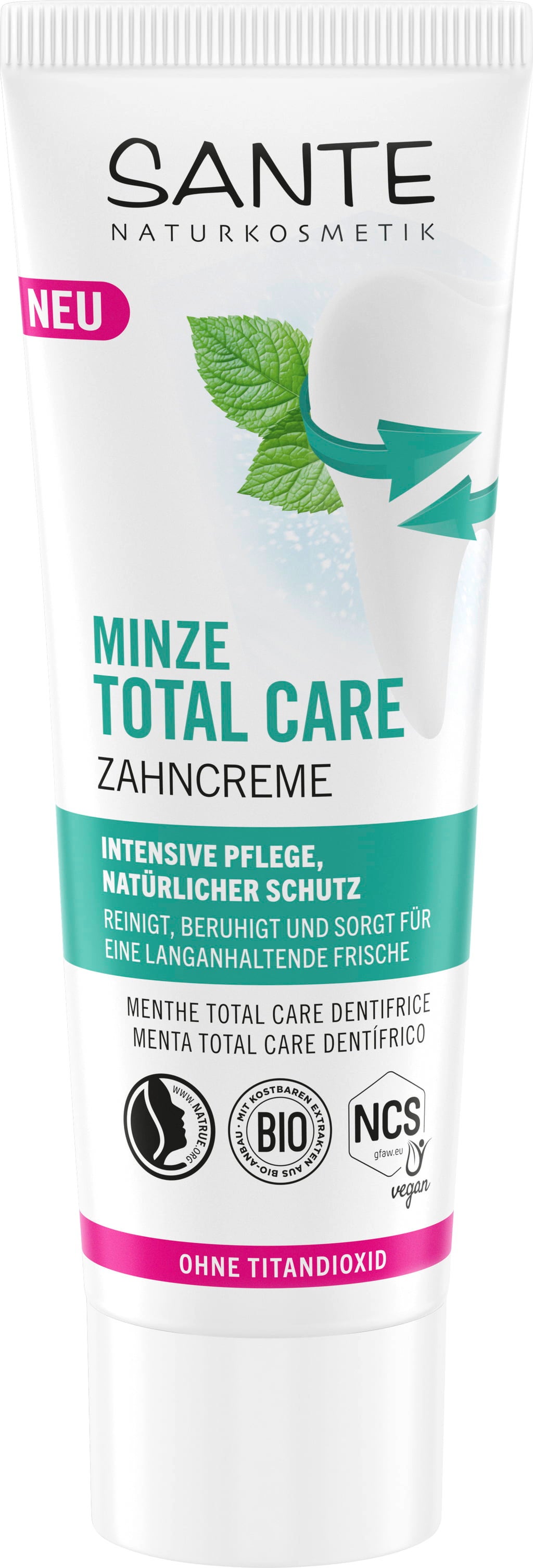 SANTE Zubná pasta s mätou Total Care
