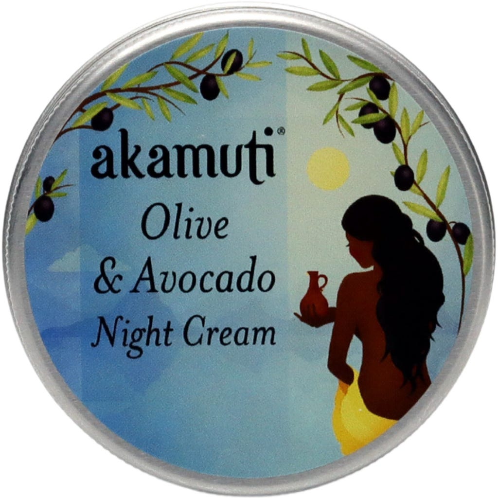 Akamuti Olive & Avocado Night Cream, 50 ml - Ecco Verde Online Shop