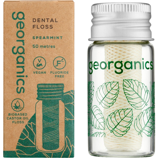 georganics Dental Floss Spearmint - 50 m