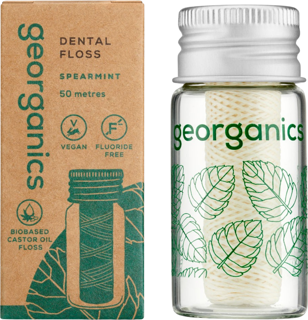 georganics Dental Floss Spearmint - 50 m