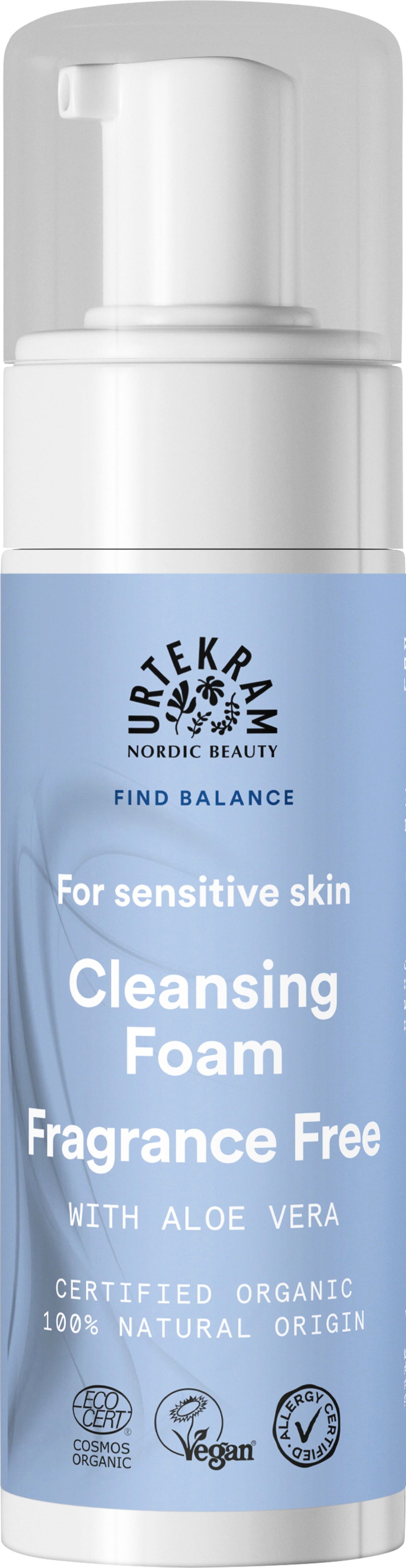 Urtekram Fragrance Free Sensitive Cleansing Foam