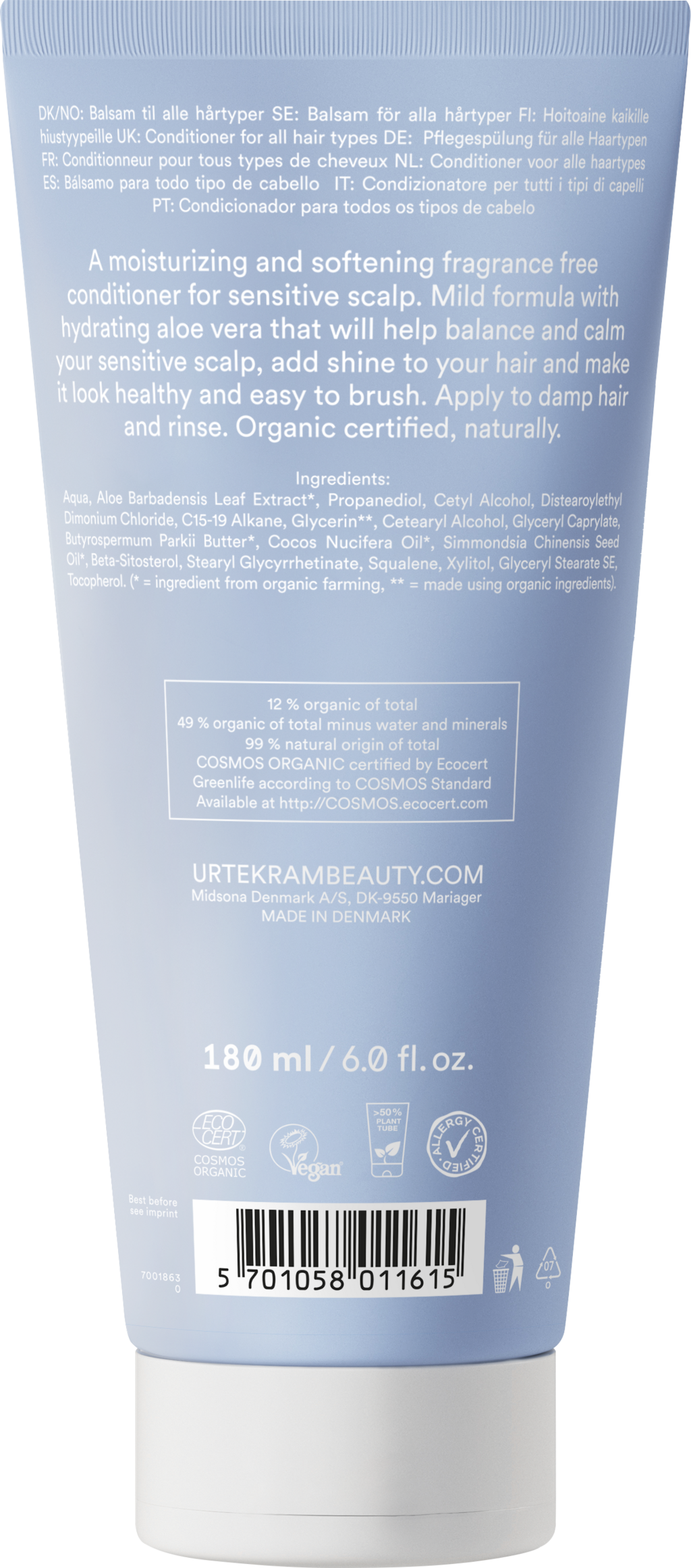 Fragrance Free Sensitive Scalp Conditioner - 180 ml