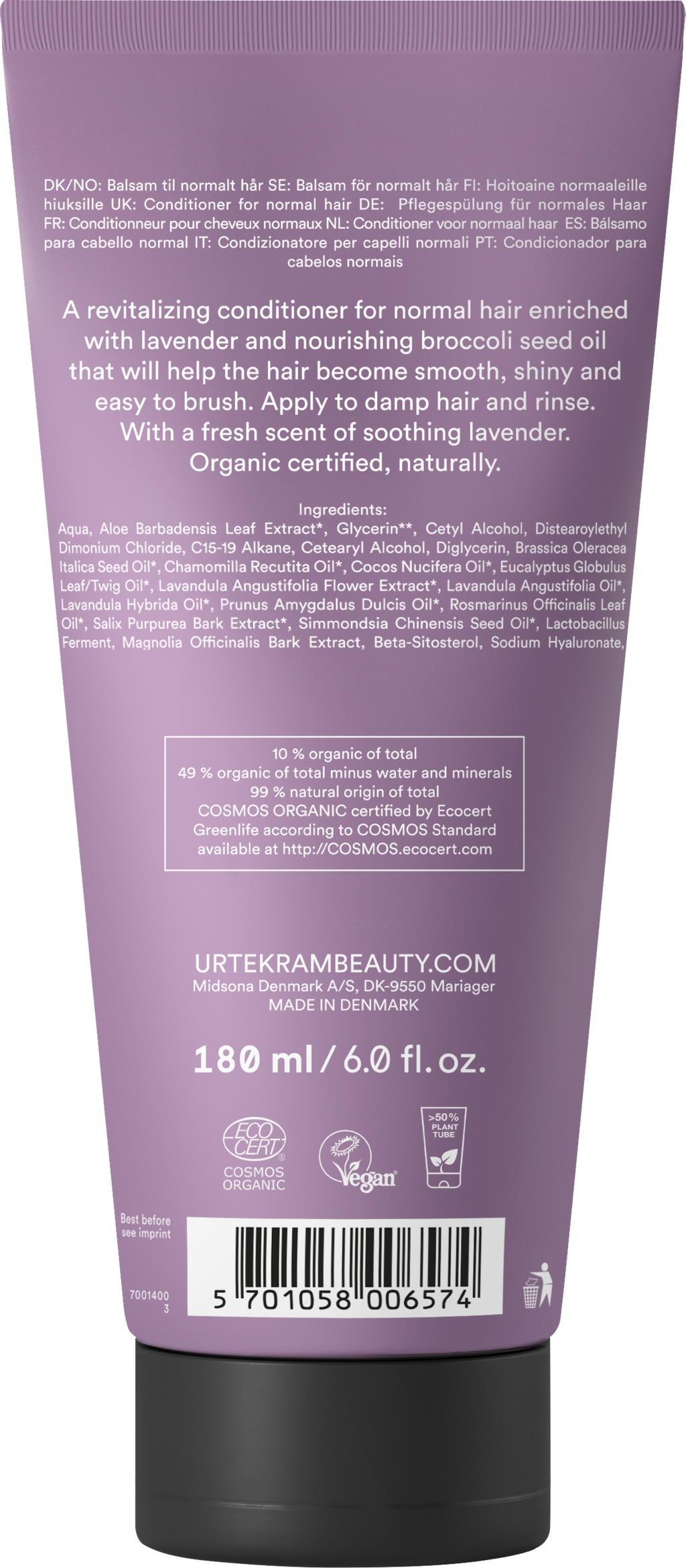 Urtekram Soothing Lavender Conditioner - 180 ml