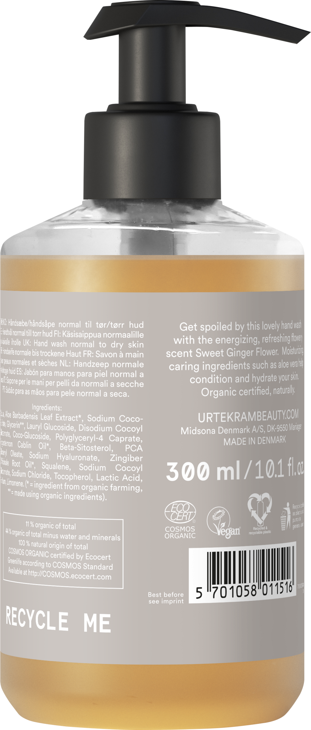 Urtekram Sweet Ginger Flower Hand Wash - 300 ml