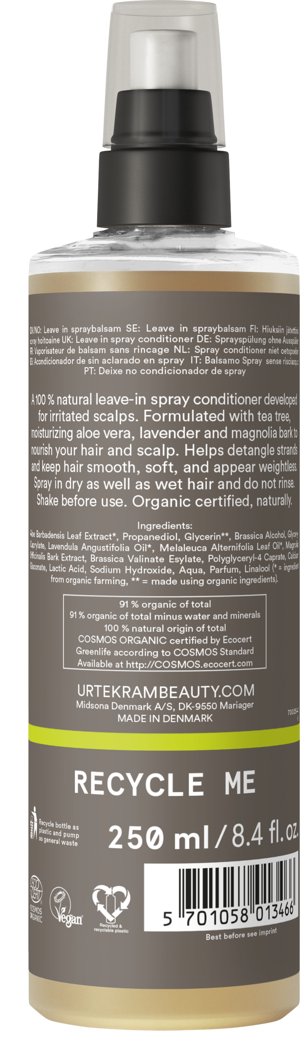 Urtekram Tea Tree Spray Conditioner - 250 ml