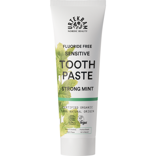 Urtekram Strong Mint Sensitive Toothpaste - 75 ml