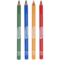 namaki Set of 4 Face Painting Slim Pencils - Green/Blue/Yellow/Red