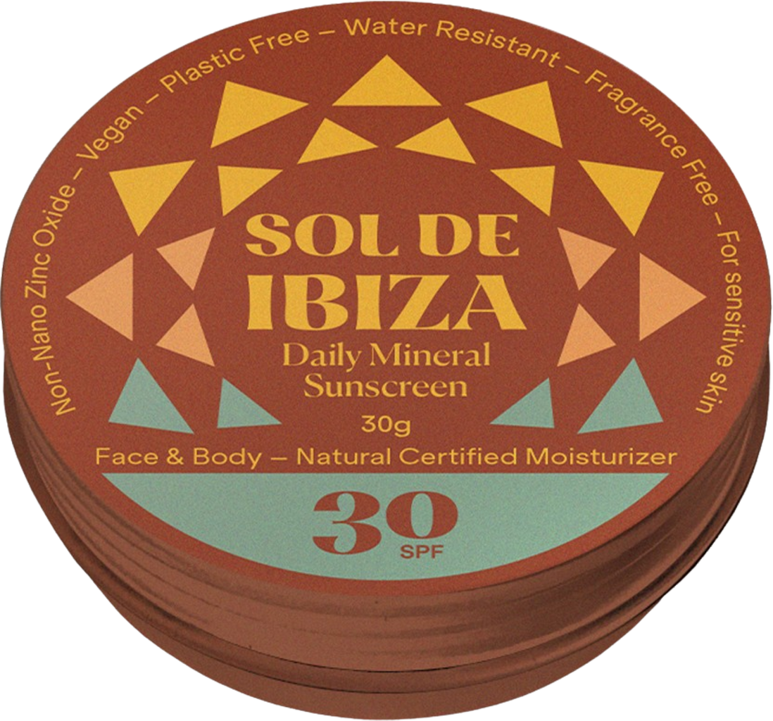 Sol de Ibiza Natural Mineral Sunscreen SPF 30 - 30 g