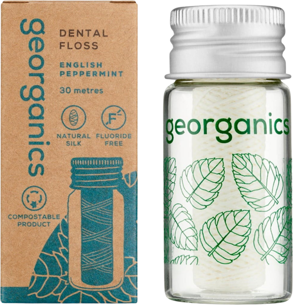 georganics Dental Floss English Peppermint - 1 Stk