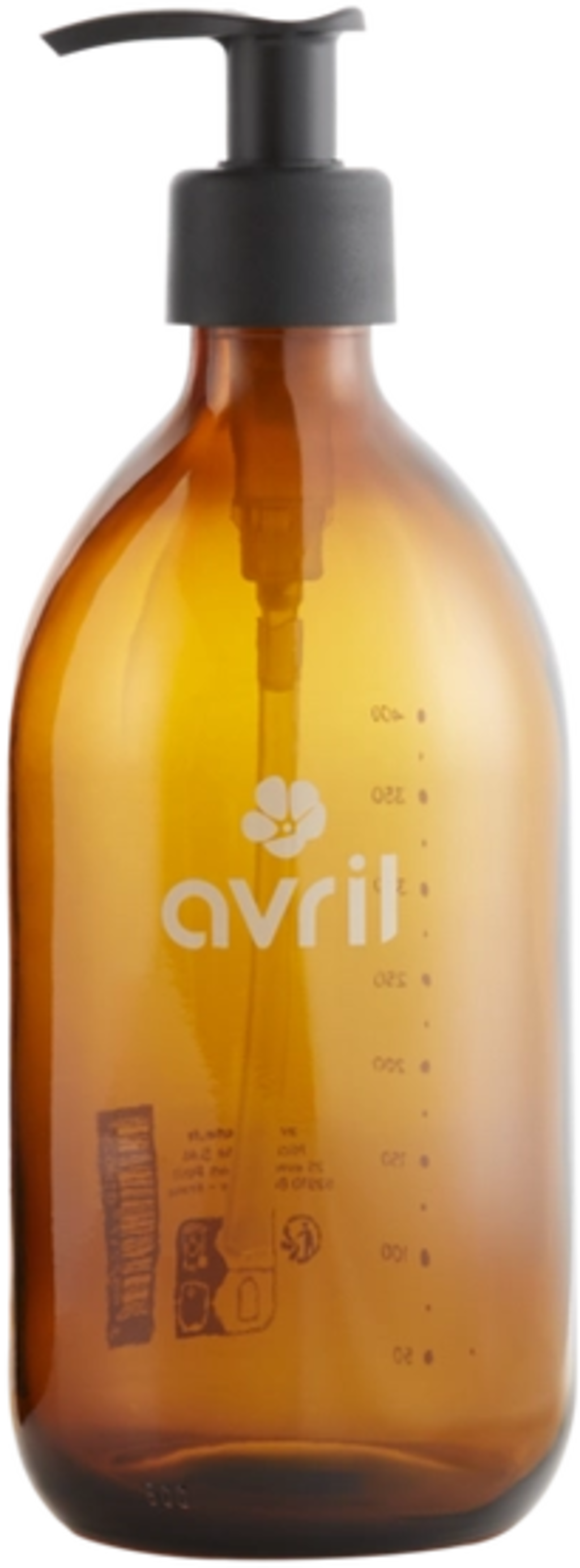 Avril Refillable Amber Glass Bottle - 500 ml