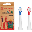 georganics geoKIDS Sonic Toothbrush Heads - 2 Stuks