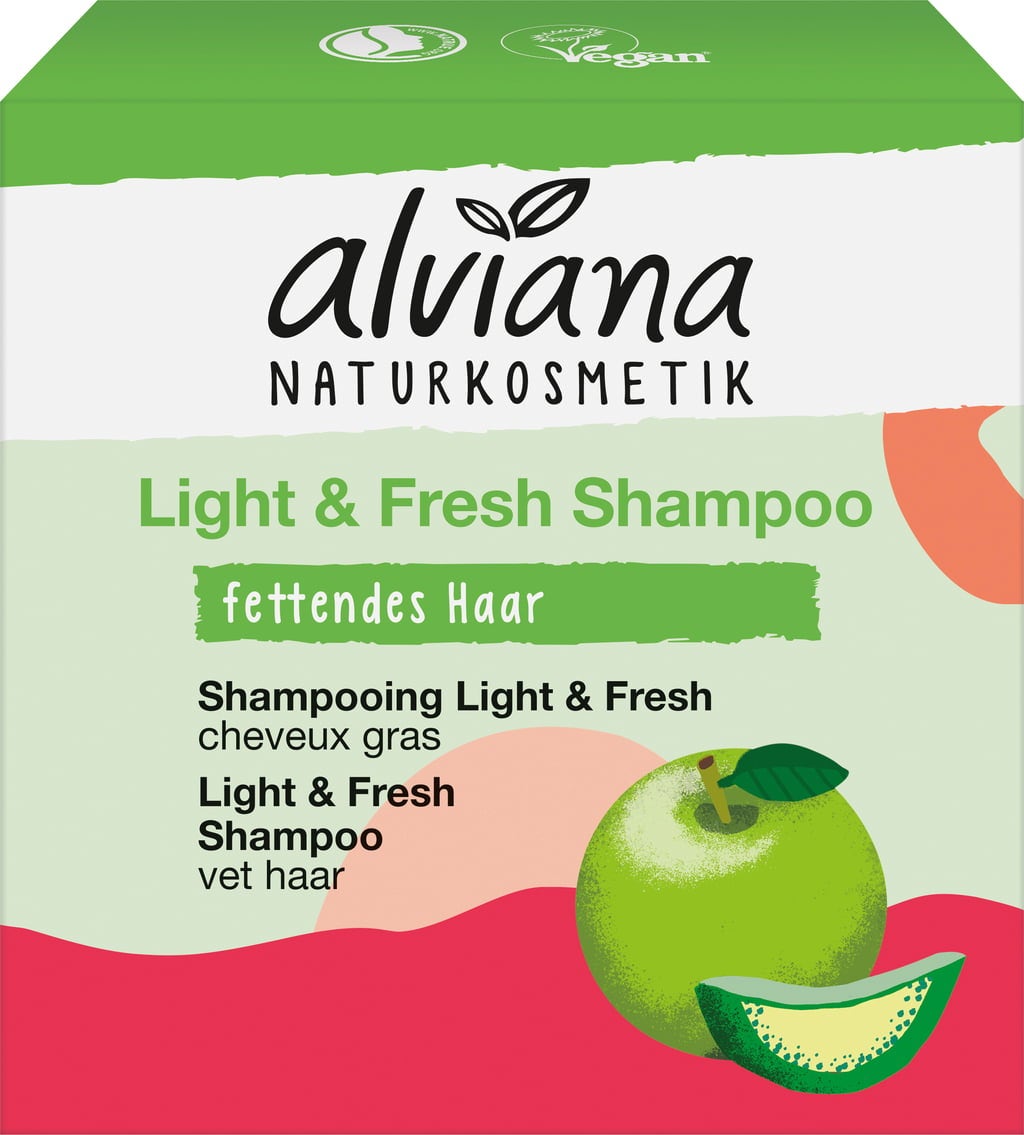 Tuhý šampón s bio jablkom a bio aloe vera