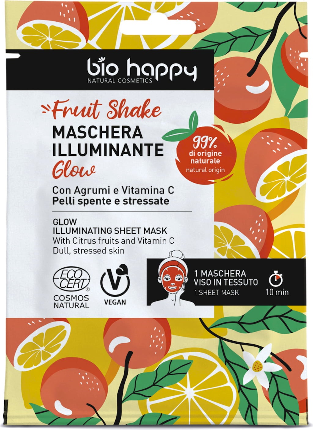 Bio Happy Glow Illuminating Sheet Mask - 15 ml