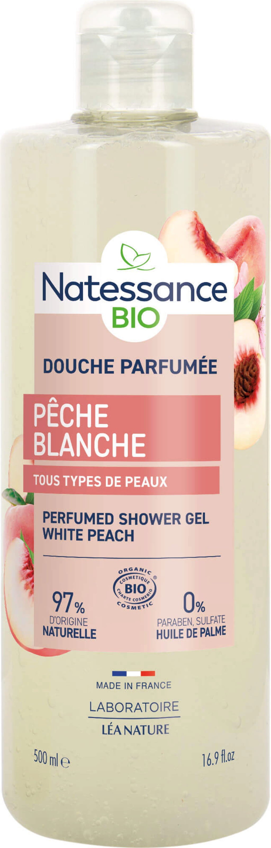 Natessance Gel Doccia alla Pesca Bianca - 500 ml