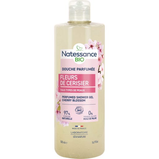 エヌエーシー　ナック　ESSENCE SHOWER premium Natessance Cherry Blossom Shower Gel, 500 ml - Ecco Verde Online Shop
