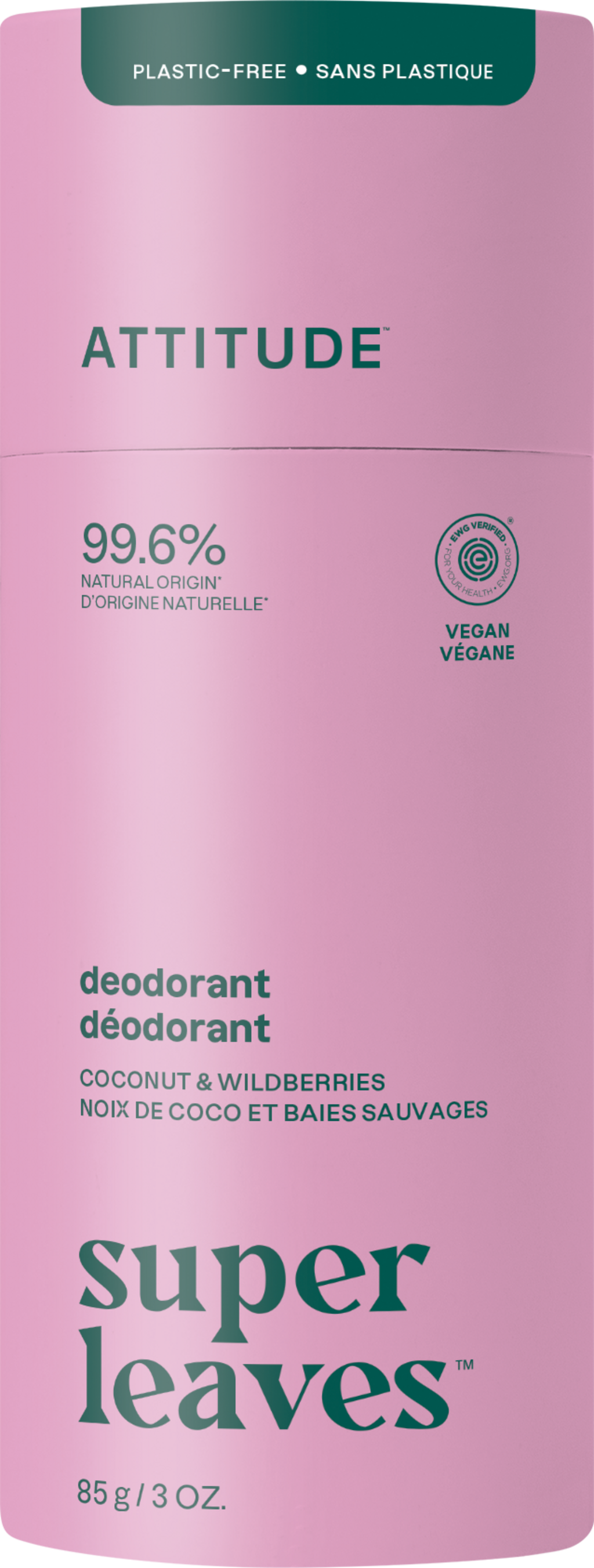 Déodorant aux Feuilles de Thé Blanc - Super Leaves - 85 g