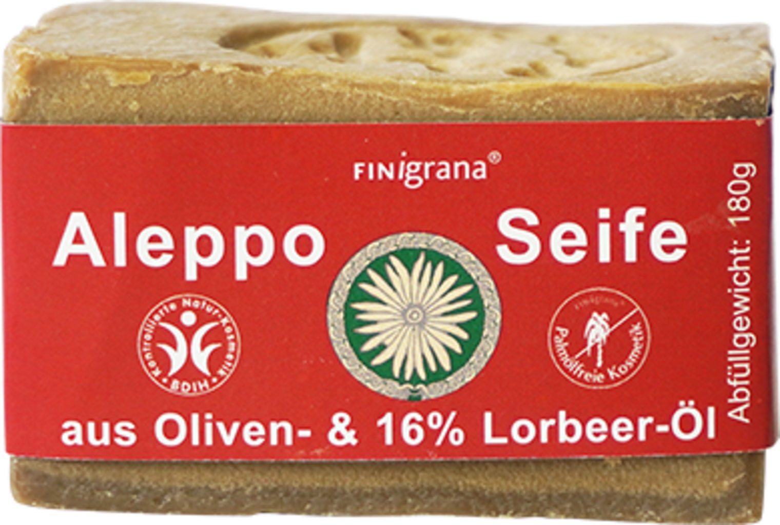 FINigrana® Bio & Naturkosmetik Aleppo soap with 16% laurel oil - 180 g