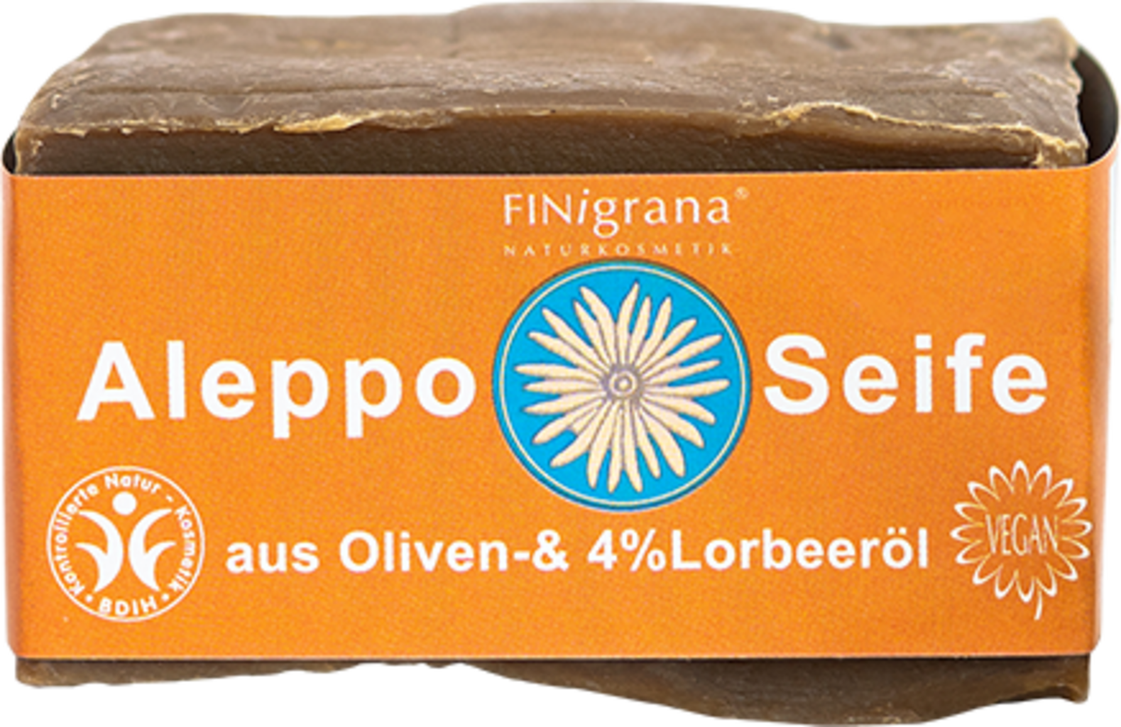 FINigrana® Bio & Naturkosmetik Aleppo Soap with 4 % Laurel Oil - 180 g