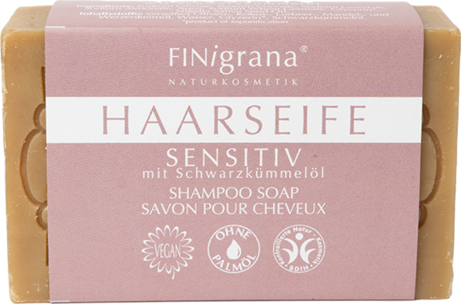 FINigrana® Bio & Naturkosmetik Savon d'Alep pour Cheveux Sensitive - 100 g