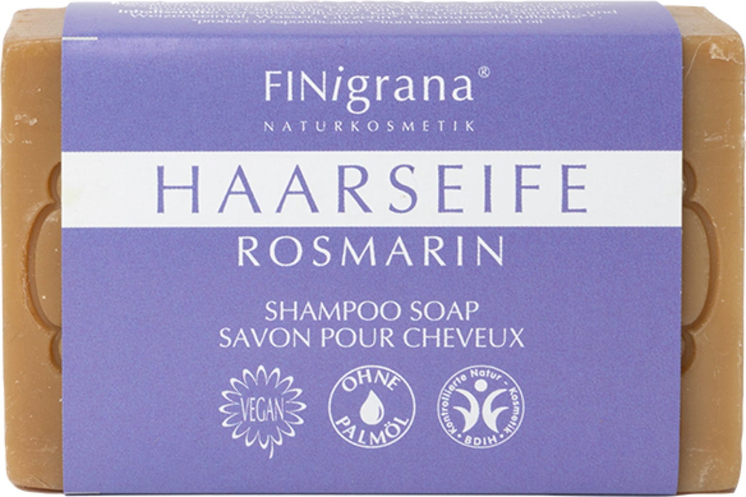 FINigrana® Bio & Naturkosmetik Sapone di Aleppo per Capelli - Rosmarino - 100 g
