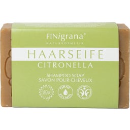 FINigrana® Bio & Naturkosmetik Savon d'Alep pour Cheveux Citronella - 100 g