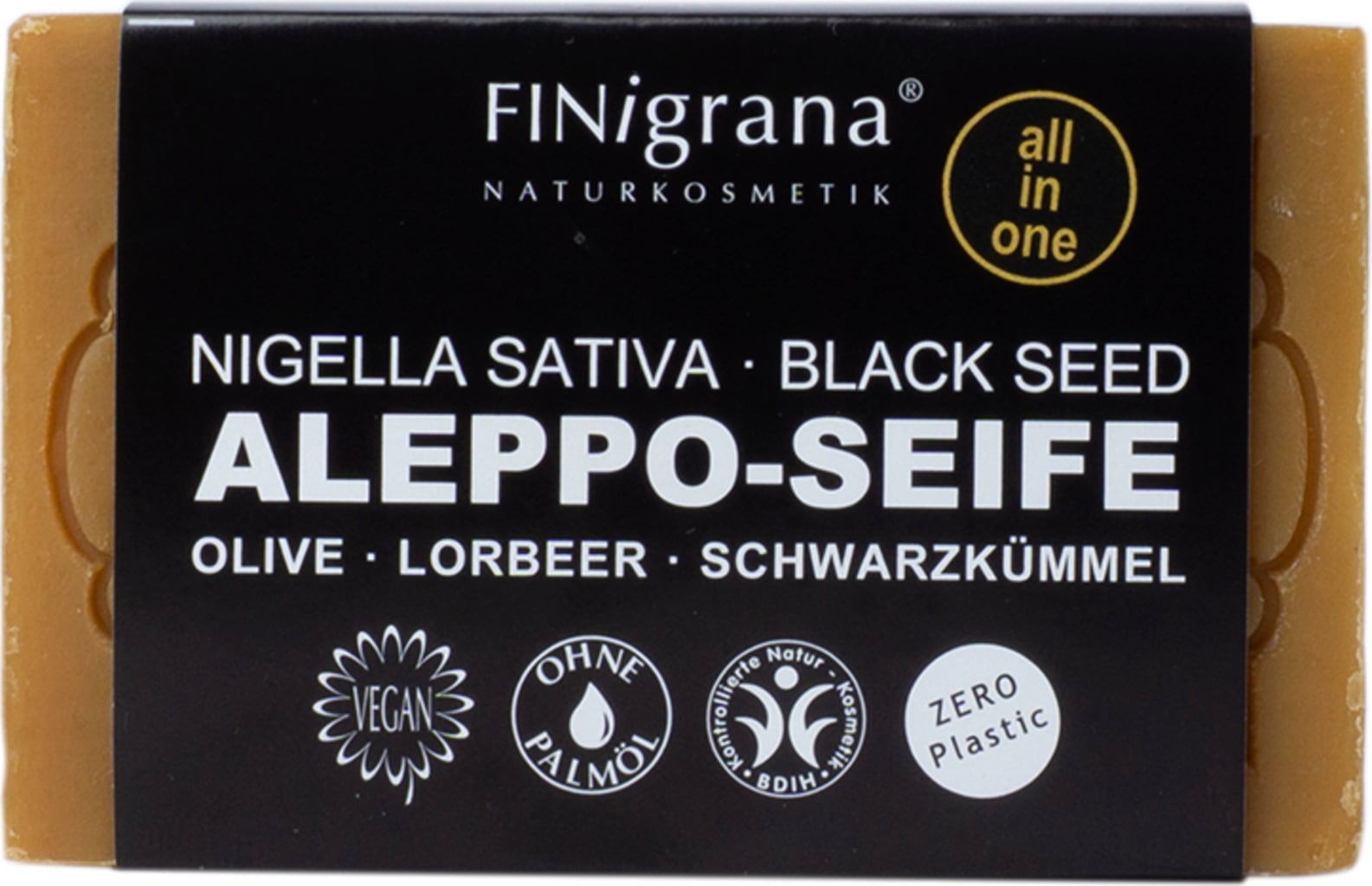 Sapone di Aleppo - Nigella Sativa & Black Seed - 100 g