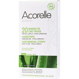 Acorelle Cold Wax Strips Body - 20 Pcs