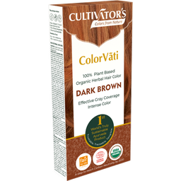ColorVãti Organic Herbal Hair Color - 08 Dark Brown - 100 g
